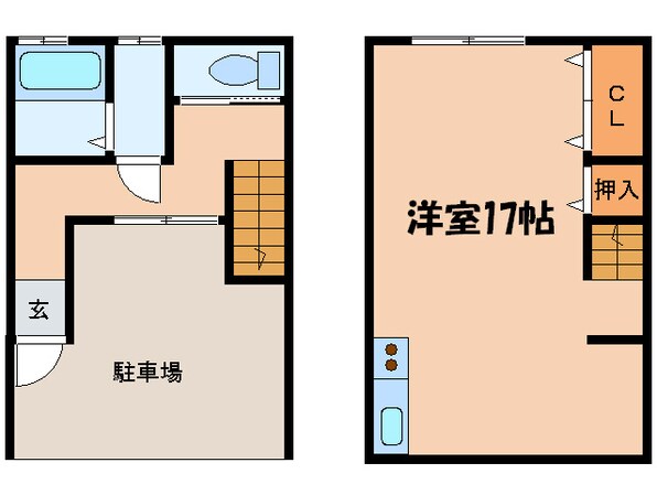 ユノソハイツ　Ｃの物件間取画像